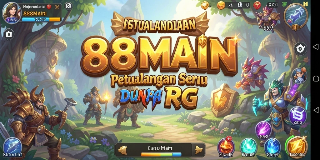 Tampilan gameplay RPG yang seru dan mendebarkan di 88MAIN.