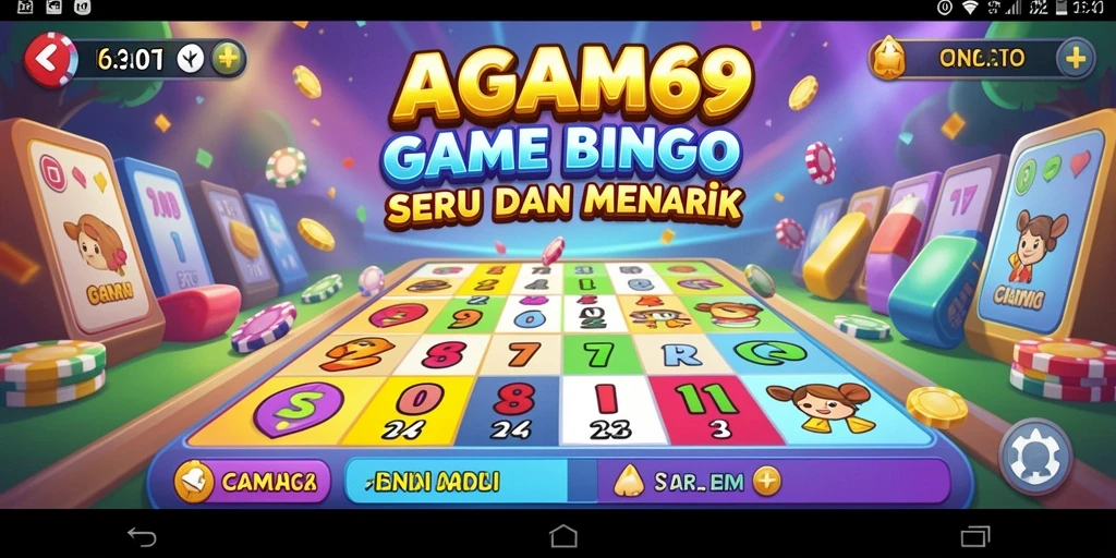 Tampilan menarik dari gameplay Bingo di AGAM69.