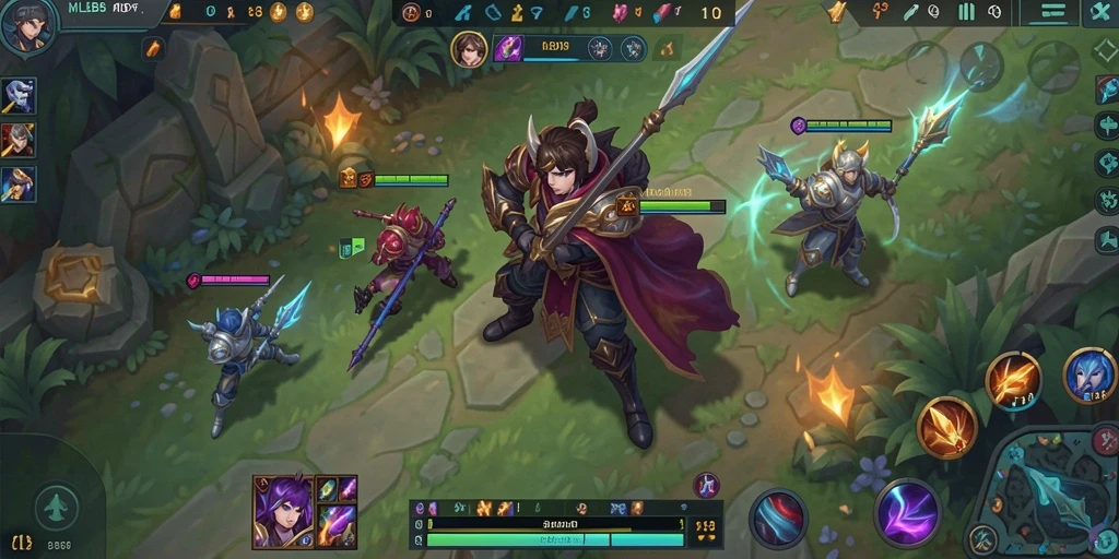 Tampilan gameplay MLBB8 yang menakjubkan dengan aksi Idle yang seru.