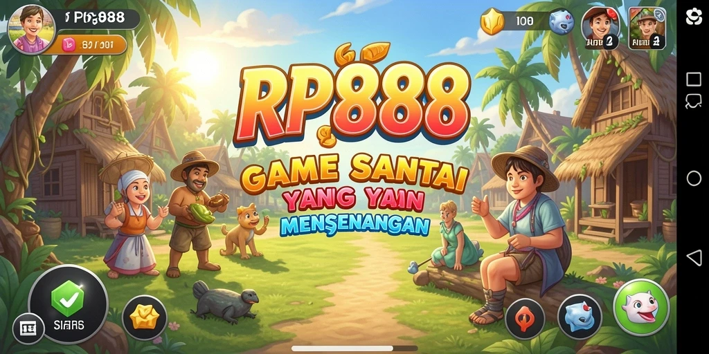 Tampilan gameplay santai RP888 yang menghibur dan interaktif.