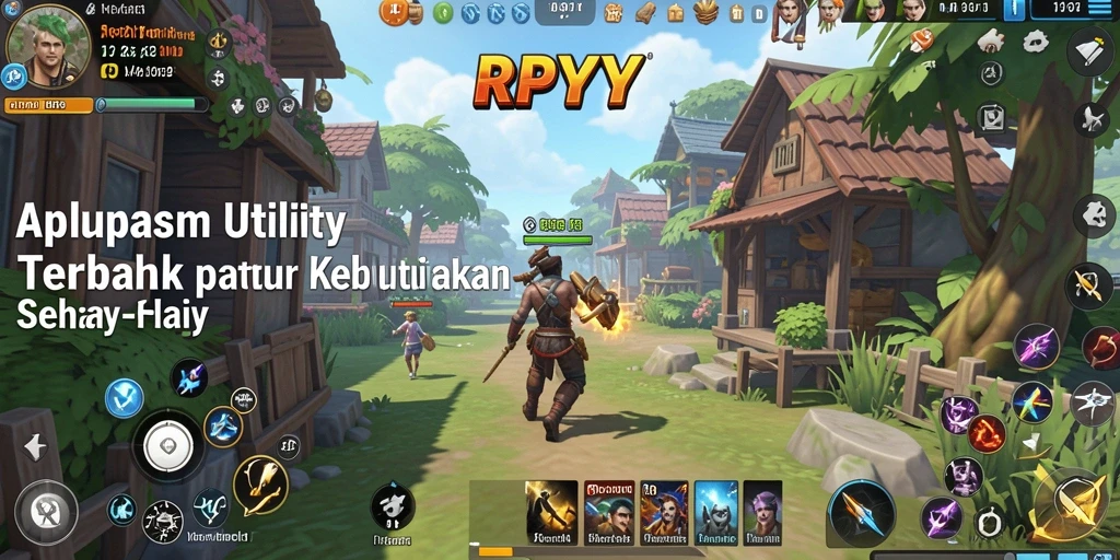 Tampilan antarmuka utama aplikasi RPYYY yang menonjol.